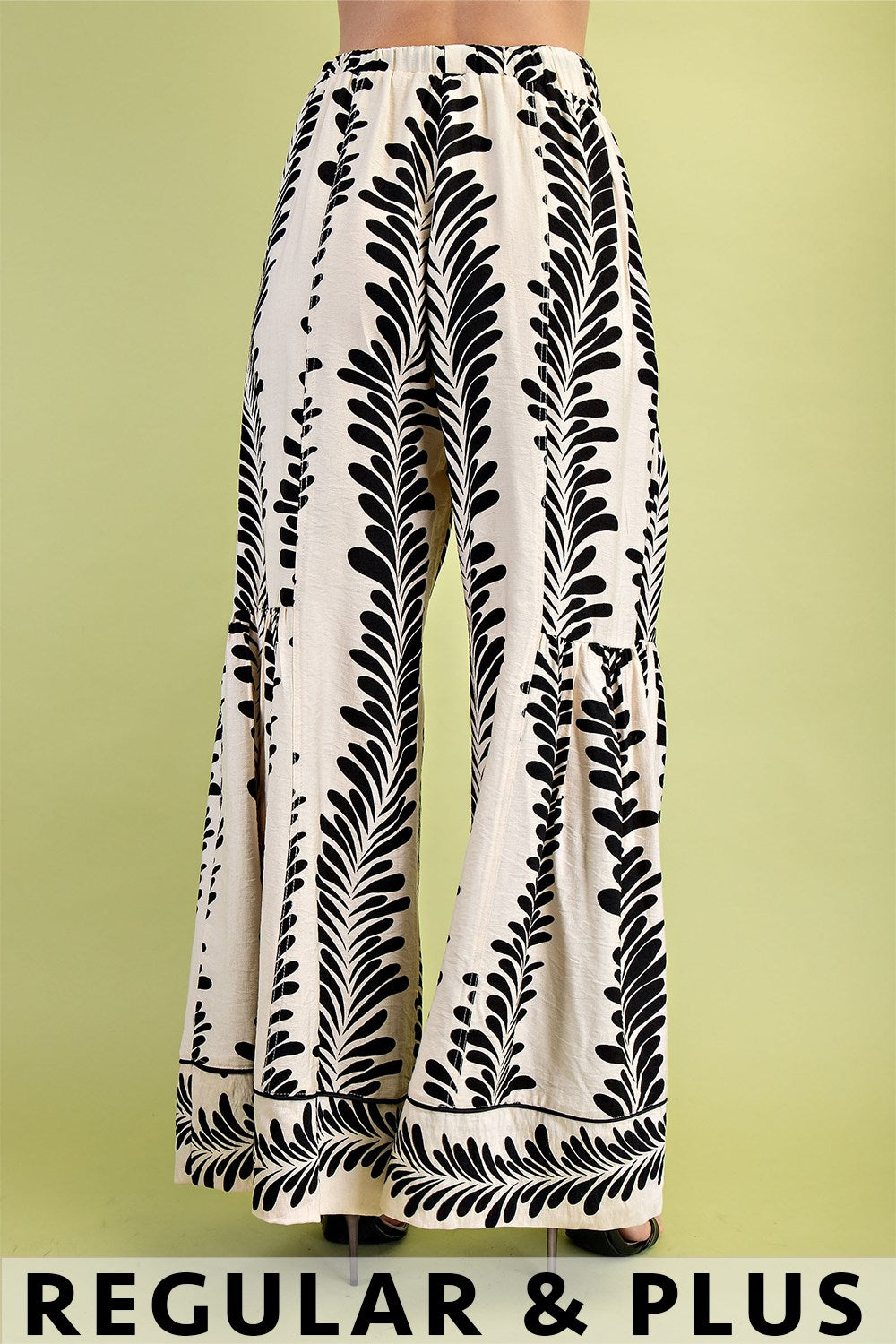 Voluminous Printed Pants
