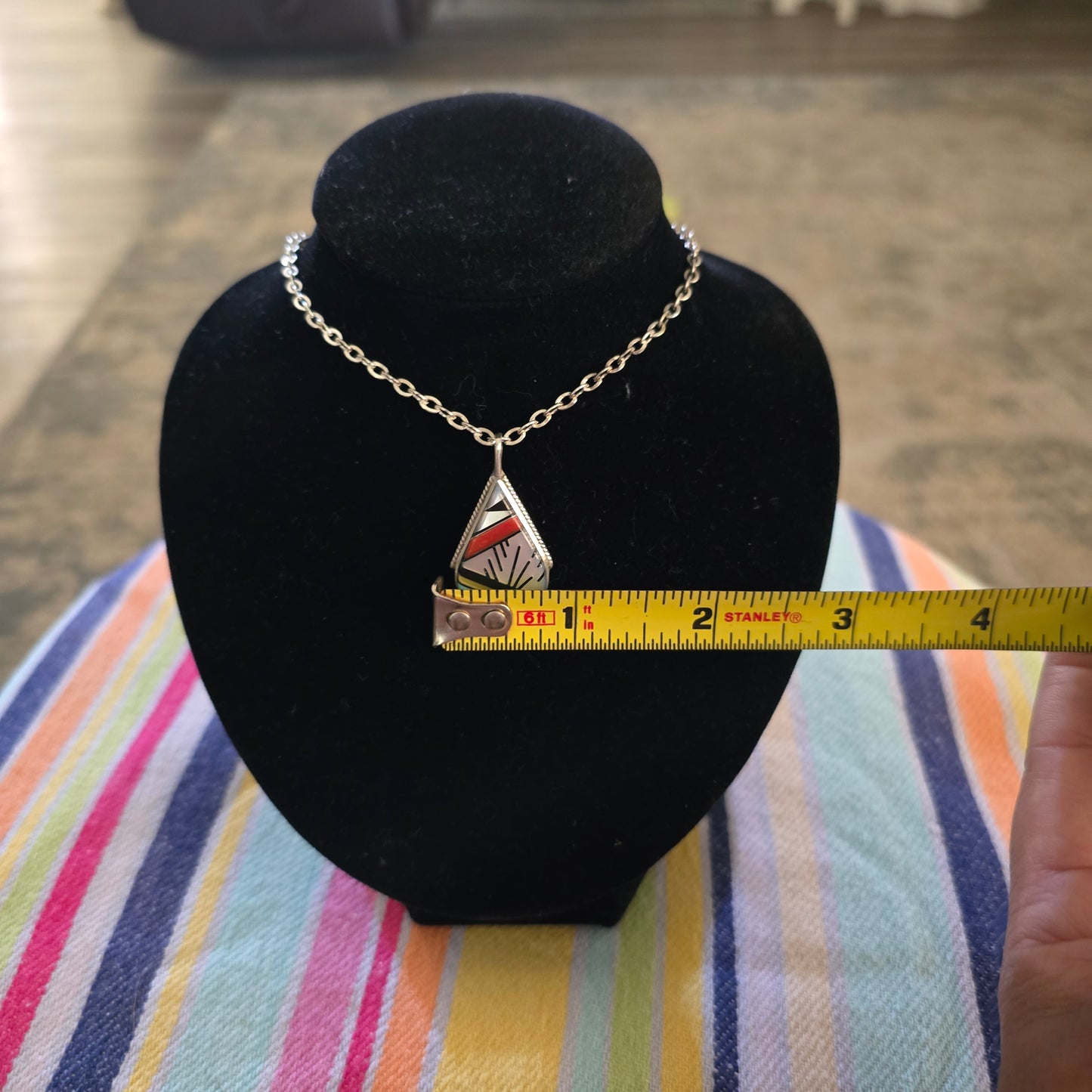 Sterling silver turquoise pendant