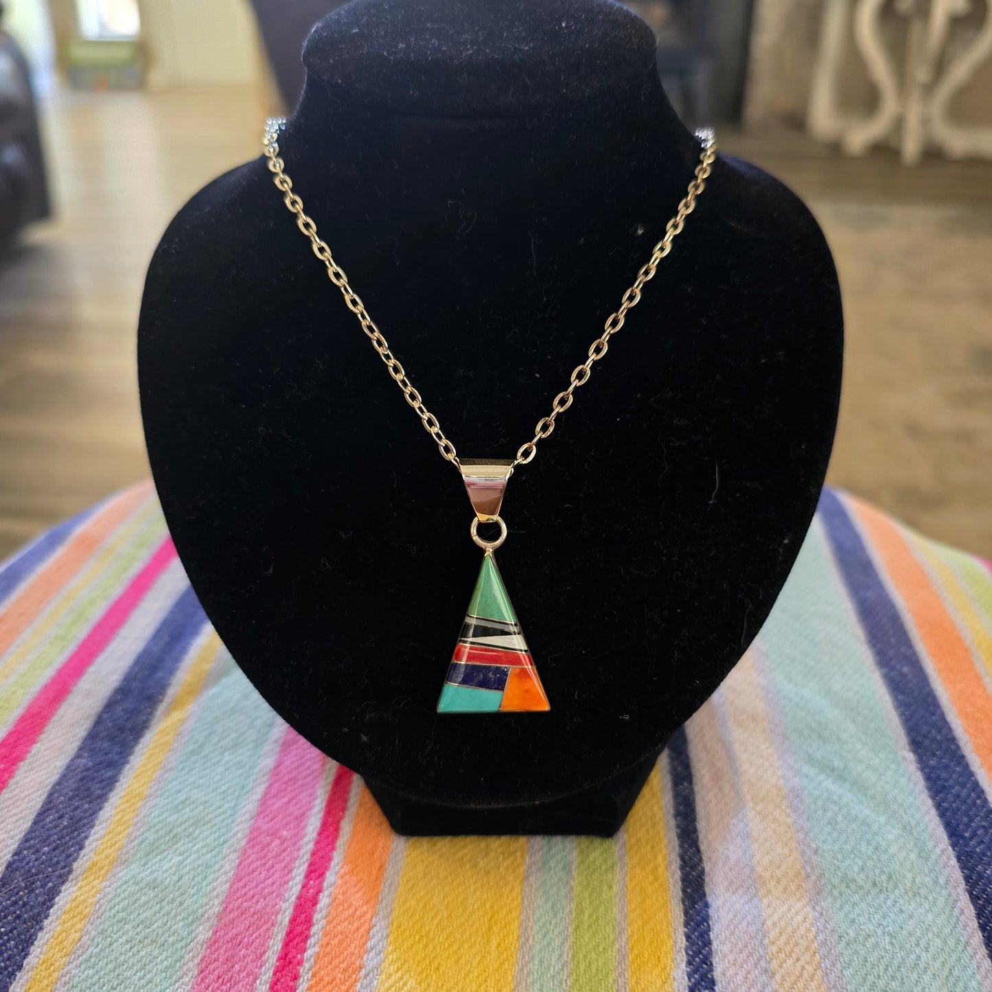 Sterling silver turquoise pendant