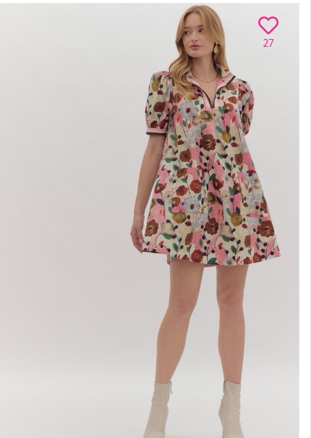 Floral dress with pockets from Entro
