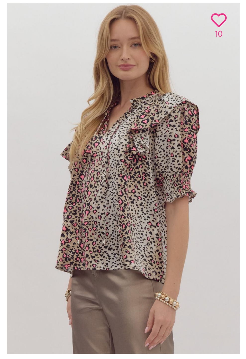 Fun Cheetah Blouse