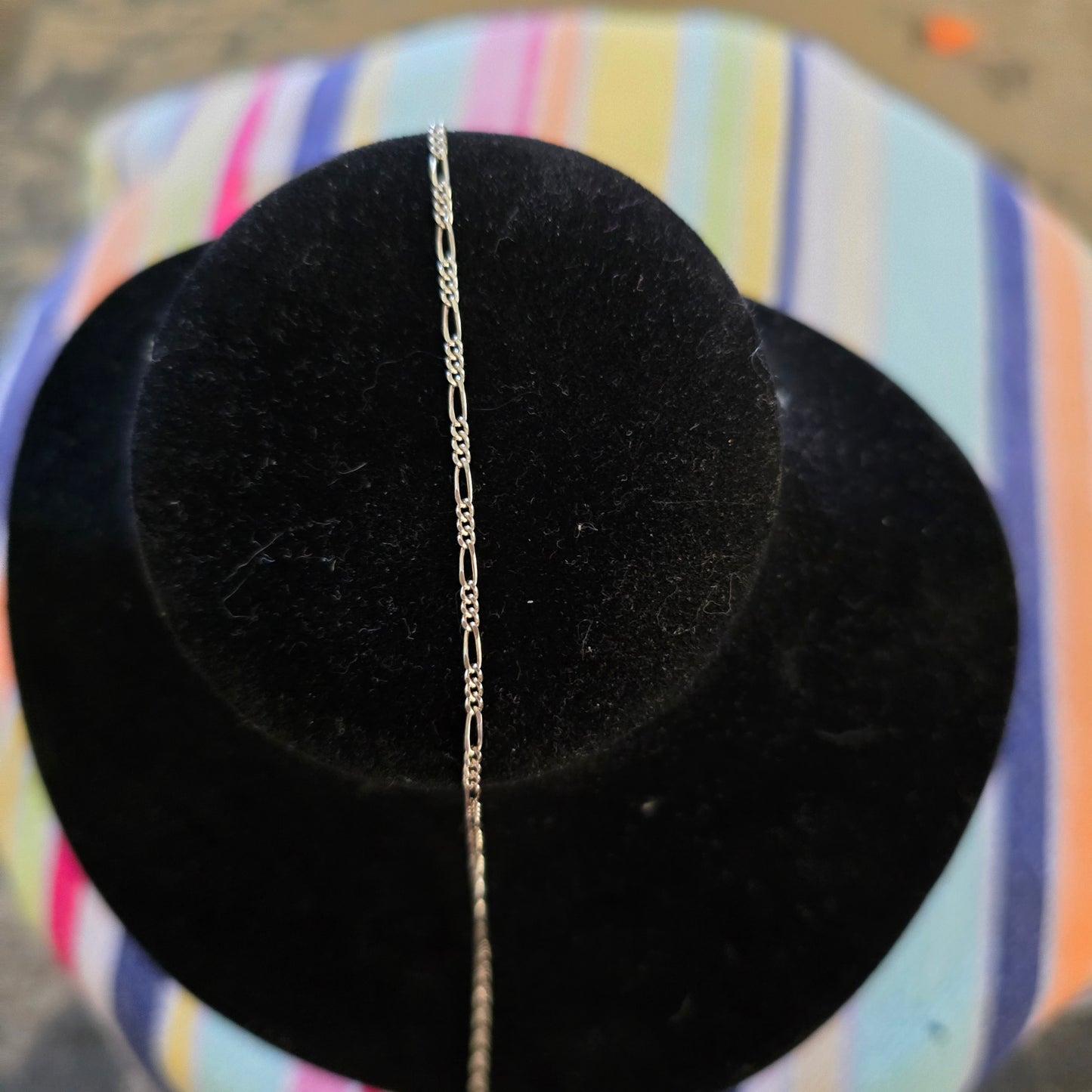 Sterling silver figaro chain 2mm 18 inches