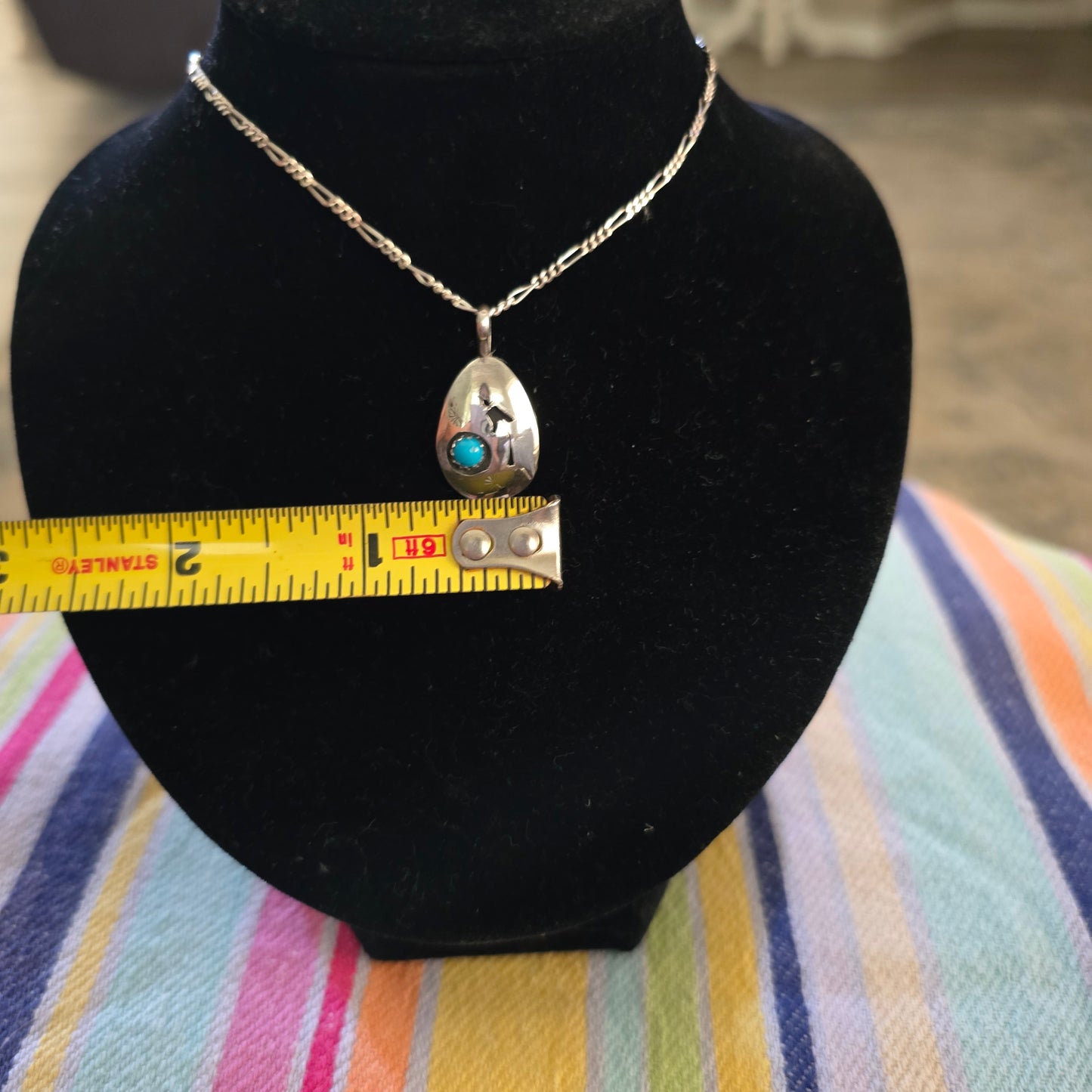 Sterling silver turquoise pendant