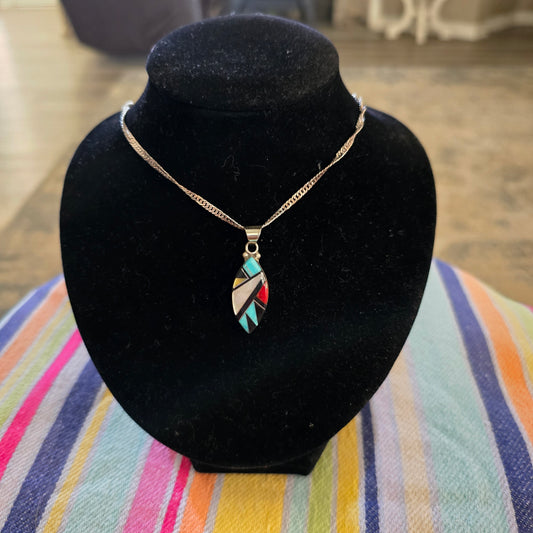 Sterling silver turquoise pendant