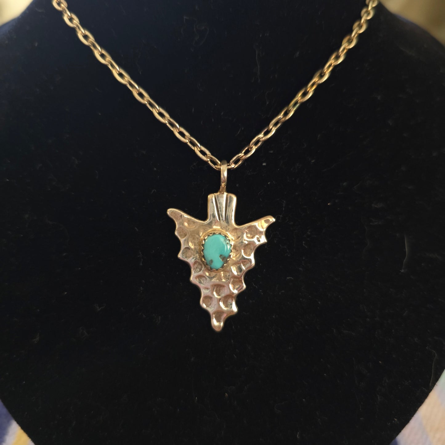 Sterling silver turquoise Arrow pendant