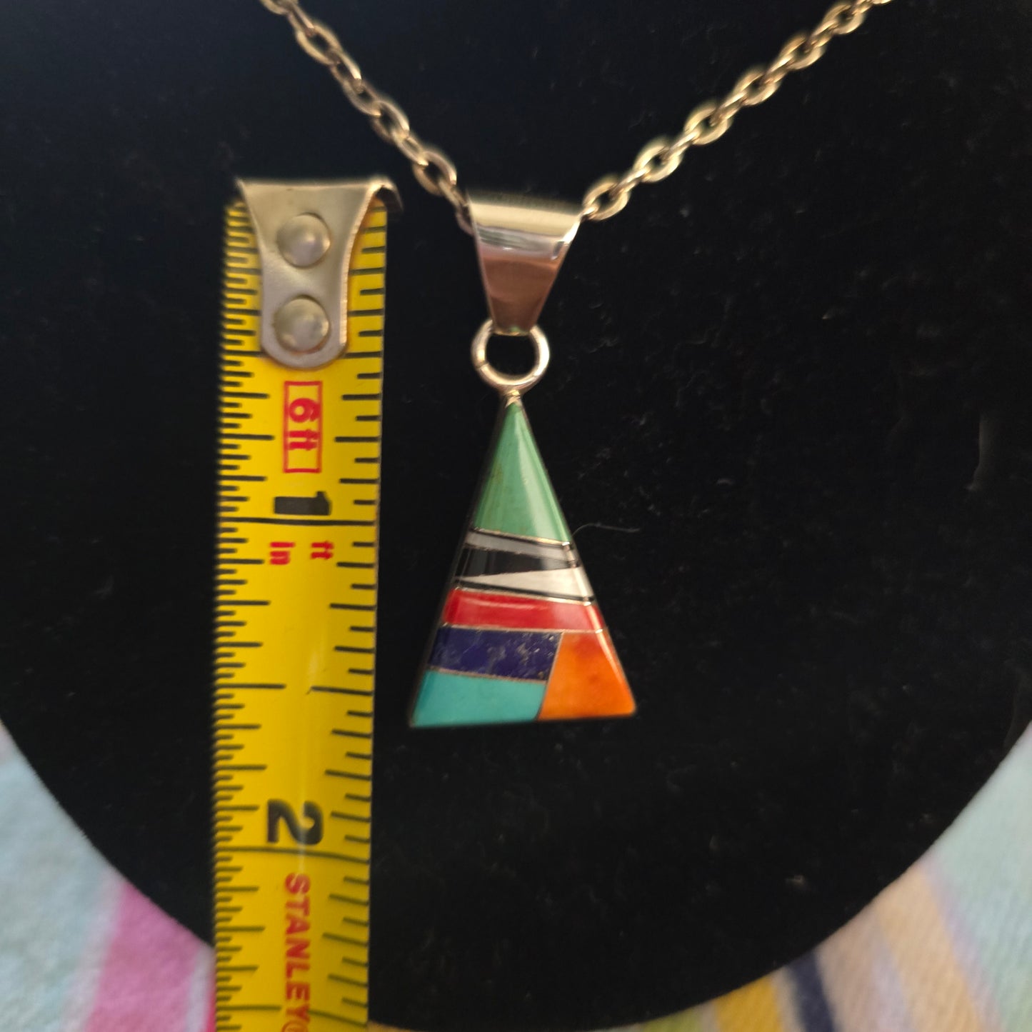 Sterling silver turquoise pendant