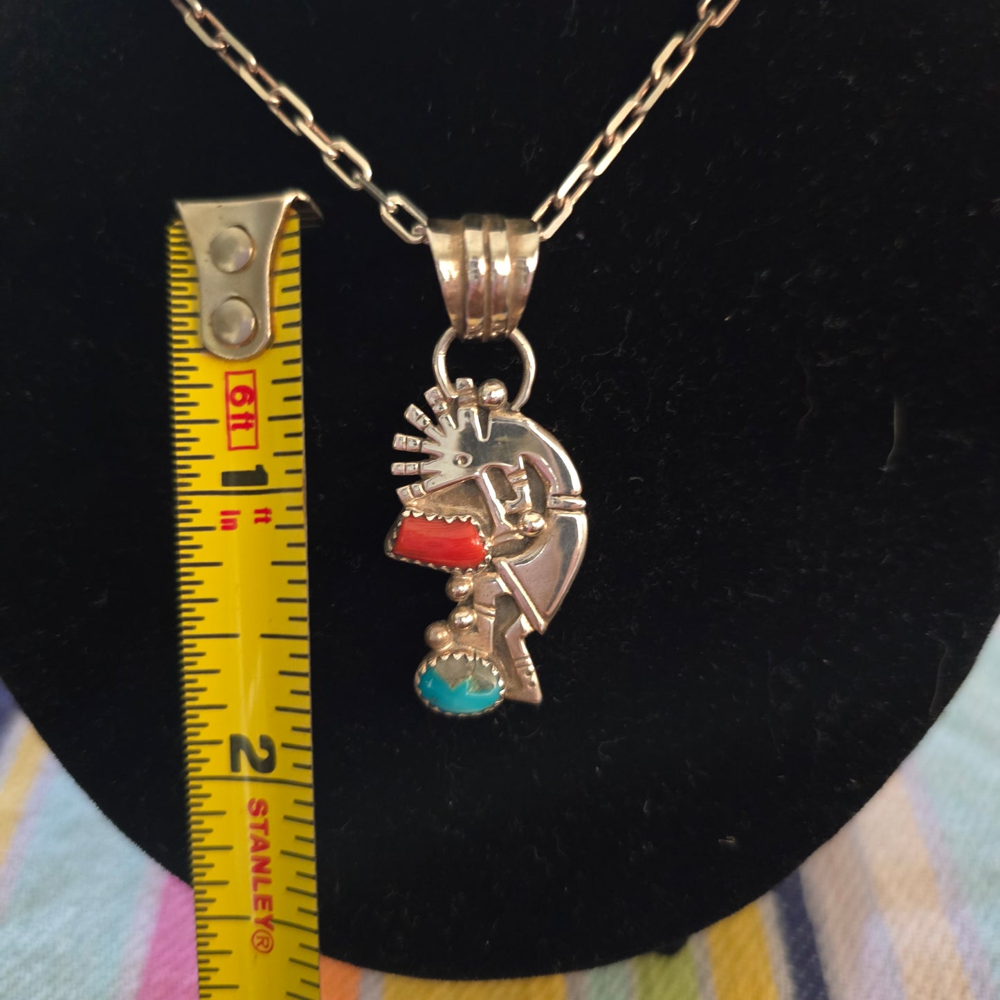 Sterling silver turquoise pendant