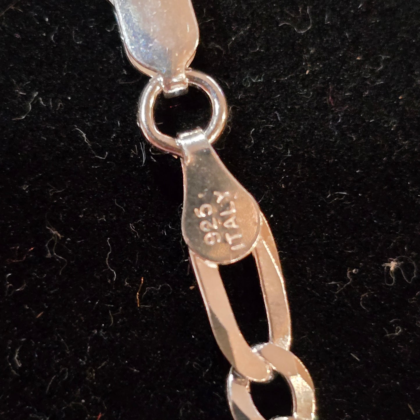 Sterling silver Figaro Chain 20" 4.9mm