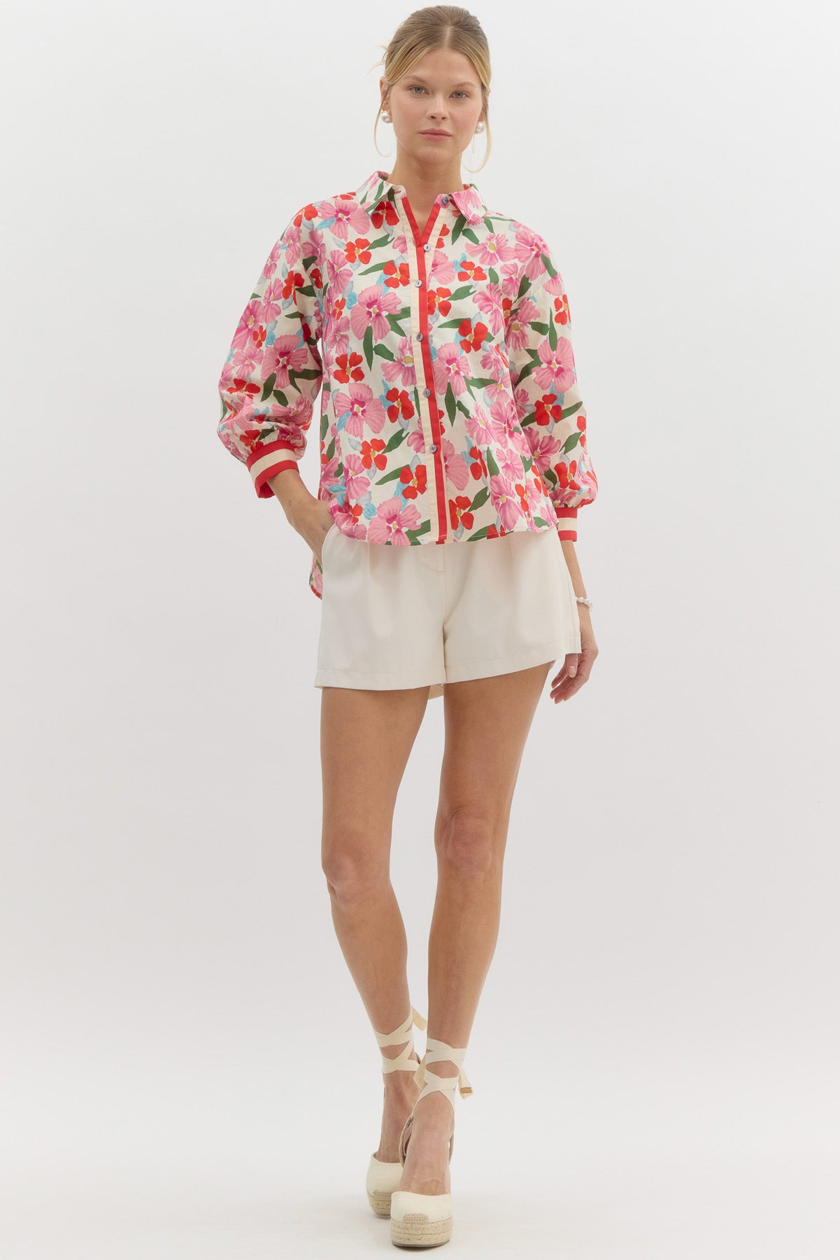 Plumeria Garden Blouse