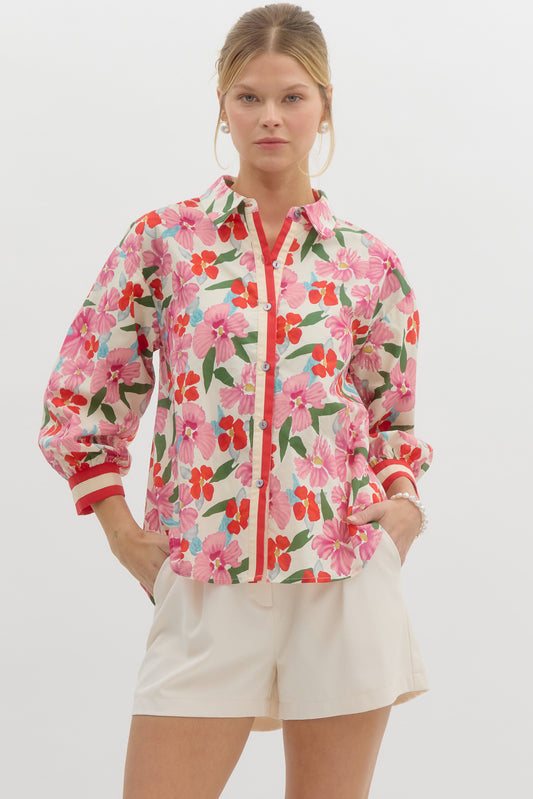 Plumeria Garden Blouse