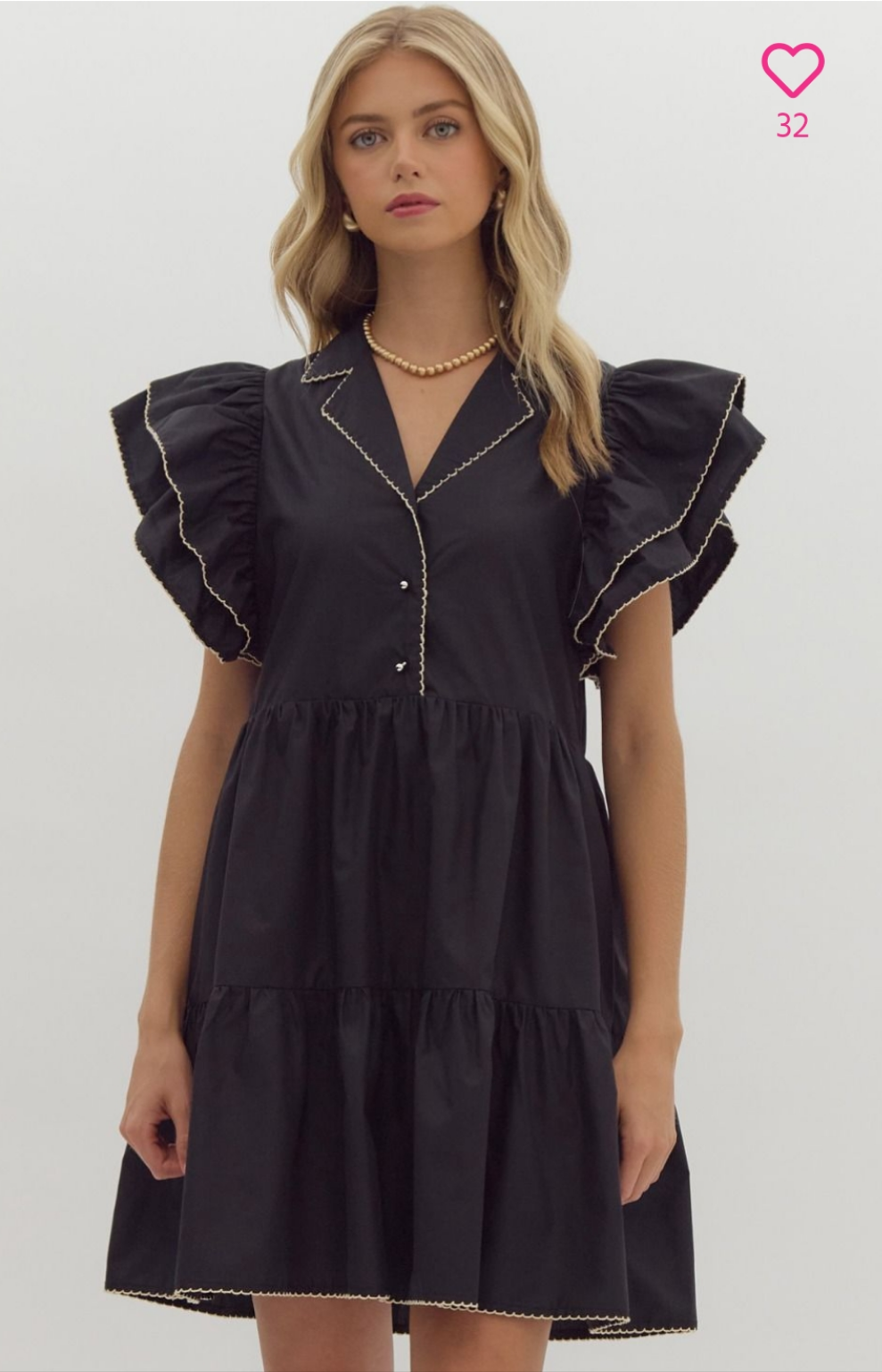 Whimsical Black Dress