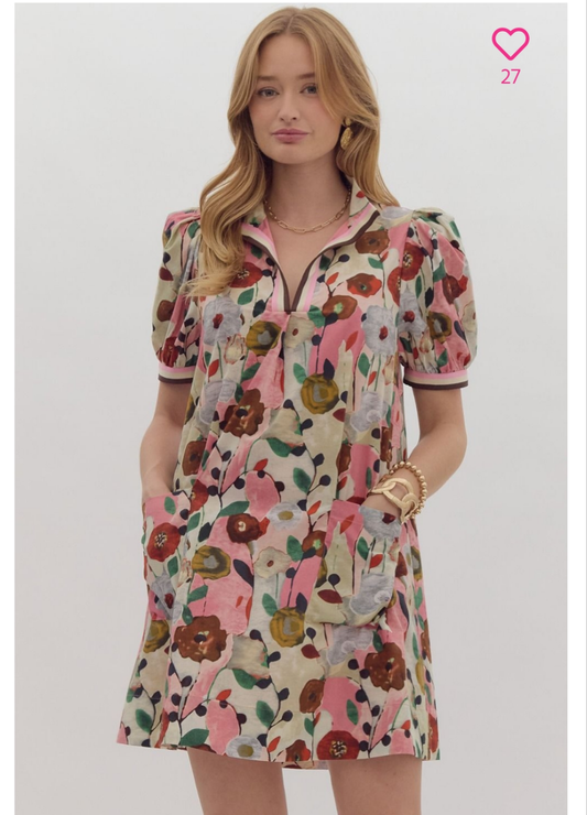 Floral dress with pockets from Entro