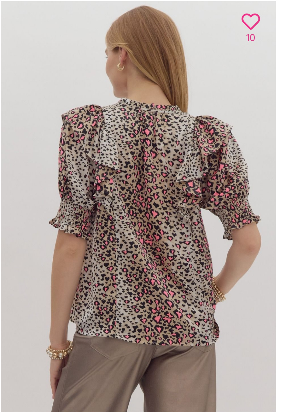 Fun Cheetah Blouse