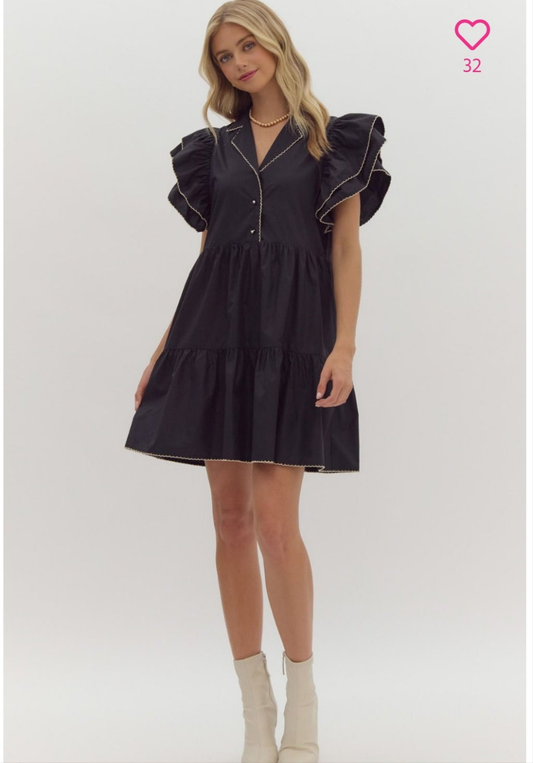 Whimsical Black Dress