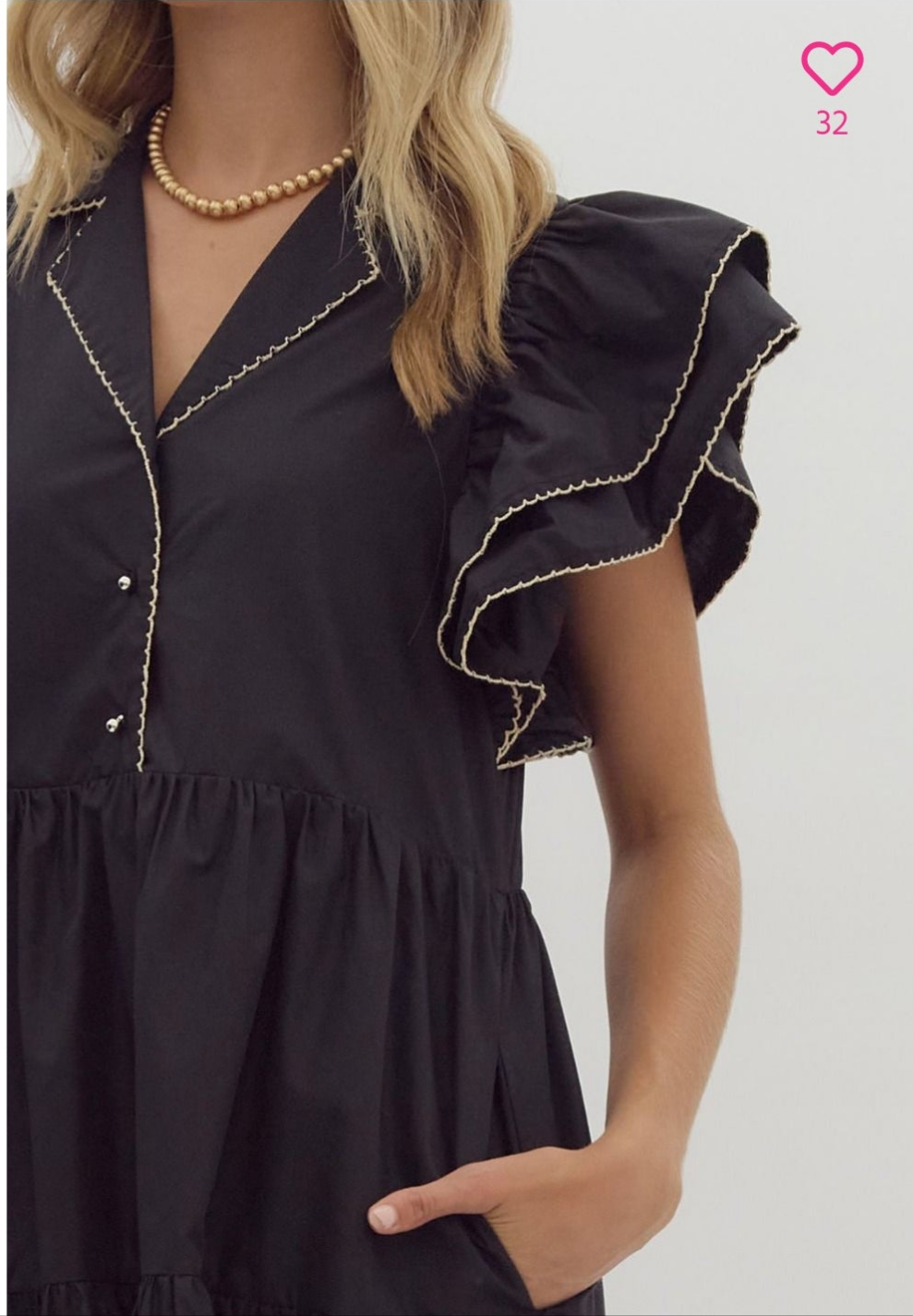 Whimsical Black Dress