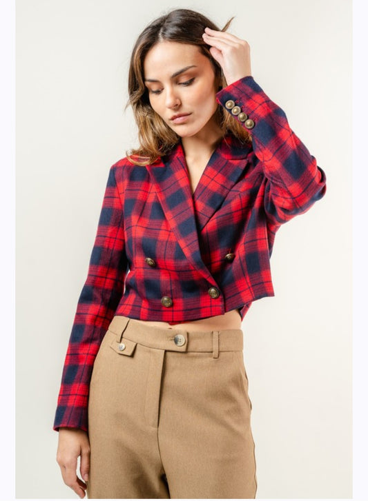 Perfect Red plaid jacket