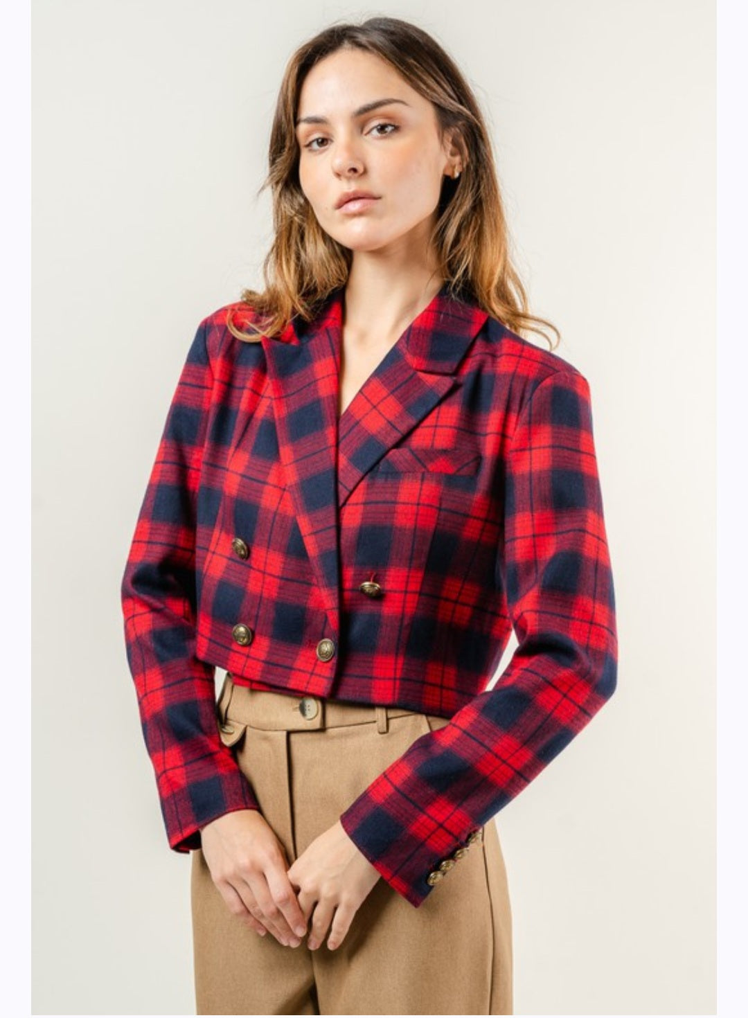 Perfect Red plaid jacket
