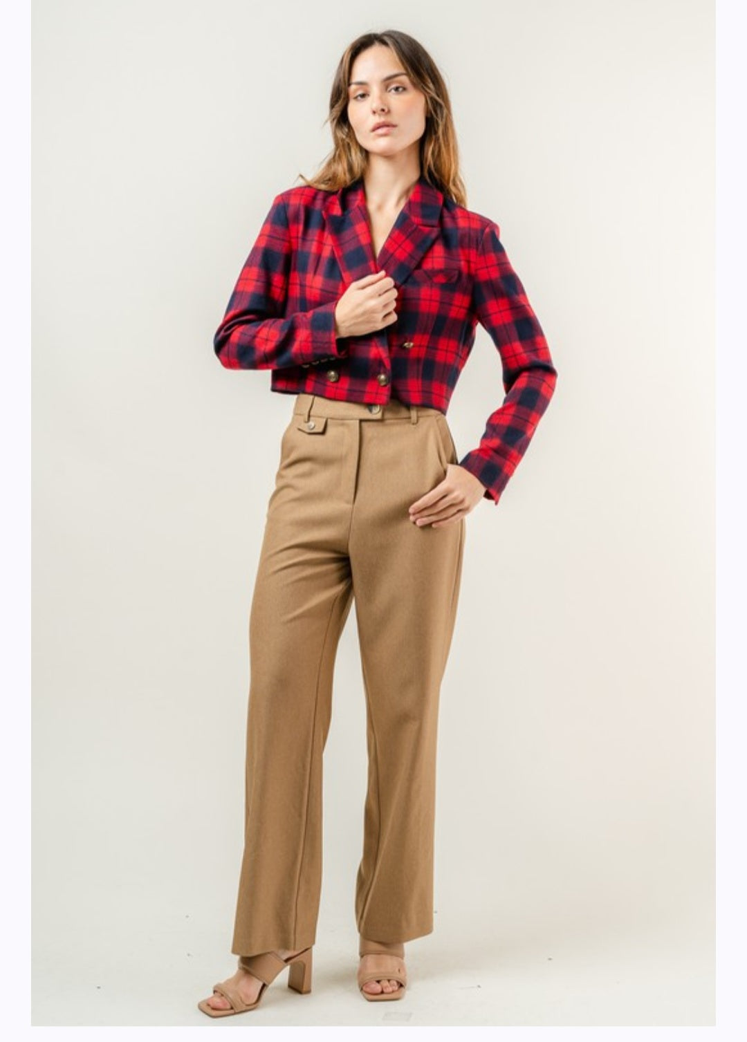 Perfect Red plaid jacket