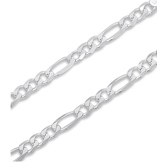 Sterling silver Figaro Chain 20" 4.9mm