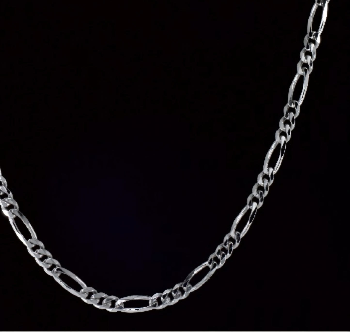 Sterling silver Figaro Chain 20" 4.9mm