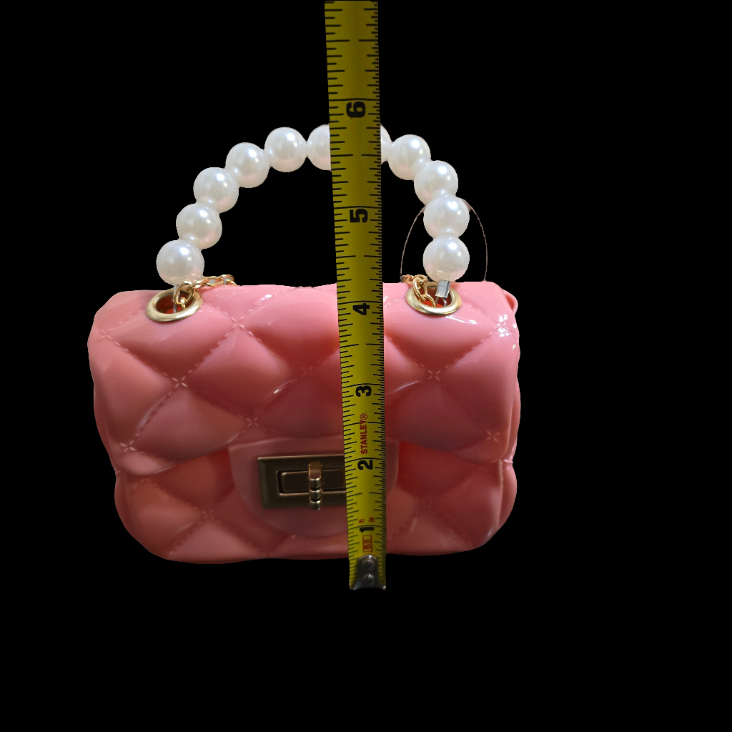 Kids Mini Plastic Pink Handbag