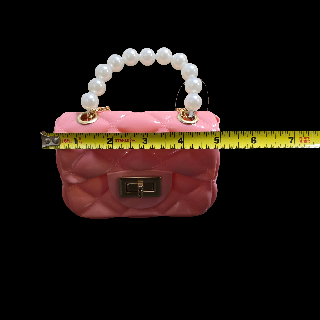 Kids Mini Plastic Pink Handbag