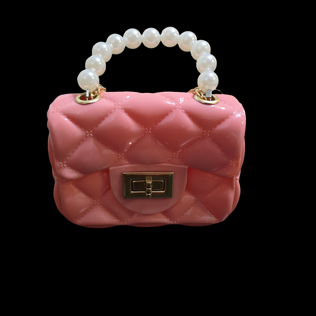 Kids Mini Plastic Pink Handbag
