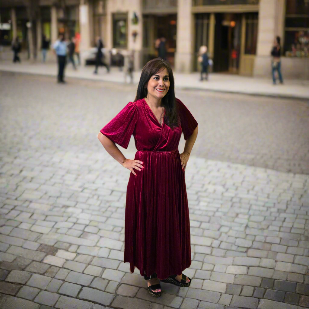 Holiday Ready! Velvet Dress
