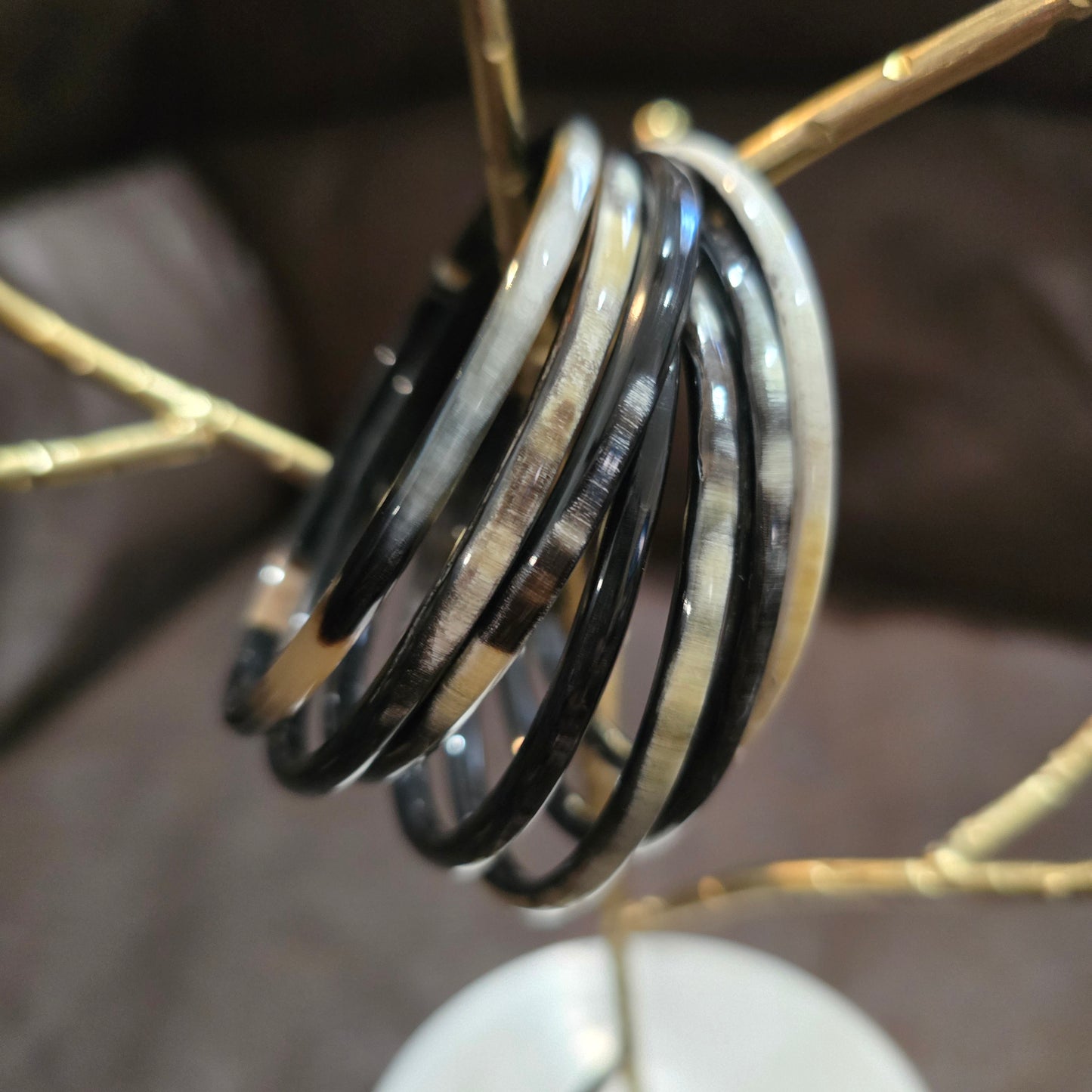 Buffalo Horn Slip on bracelets