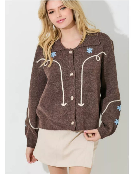 Western Embroidery Sweater