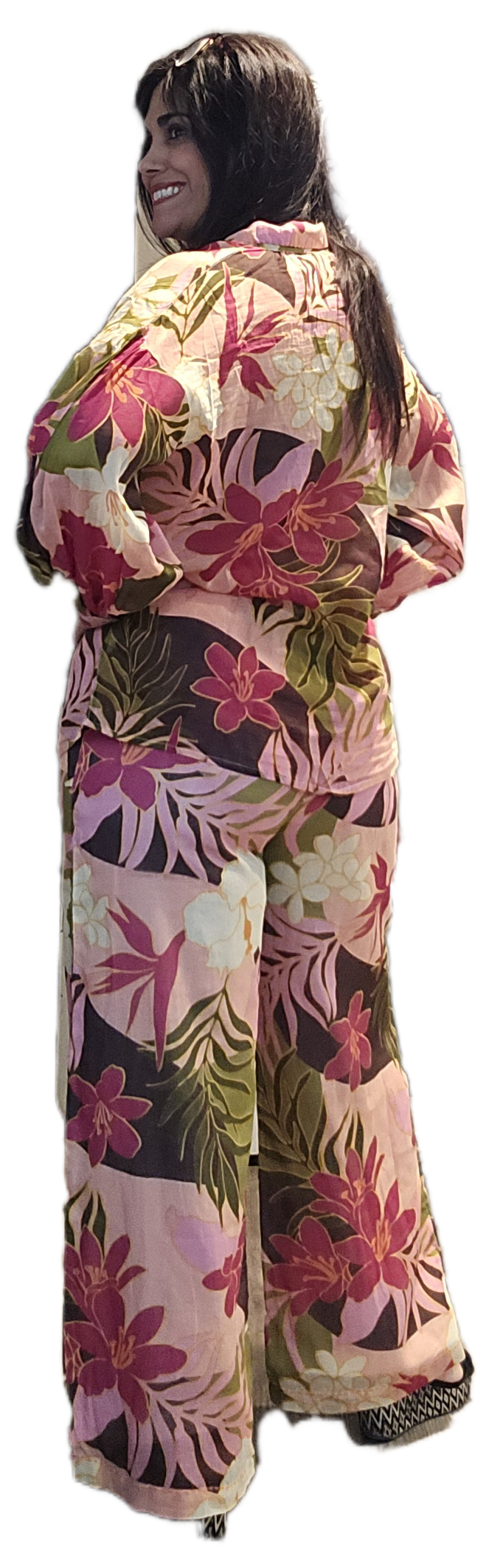 Lightweight floral pants