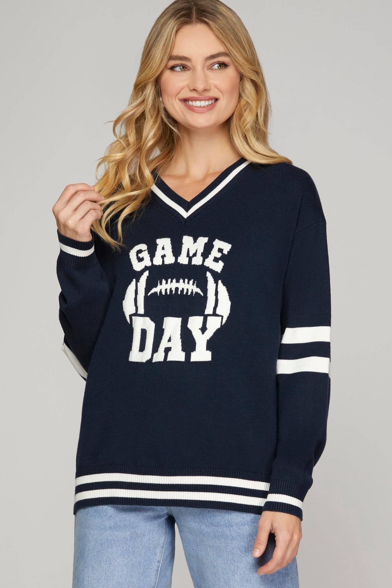 Game Day Navy Sweater
