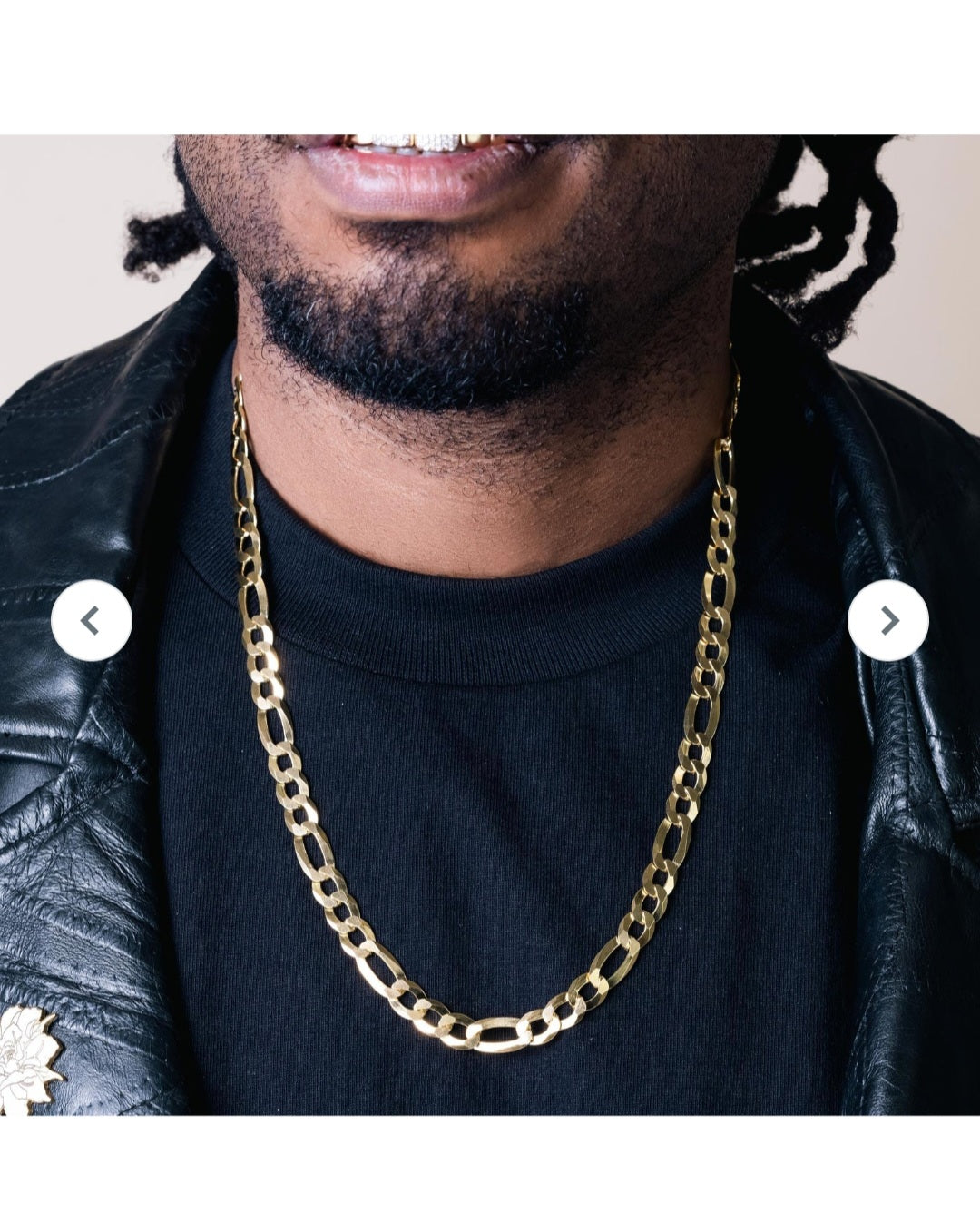 Silver Gold Plated Super Flat Figaro 200 gauge Bracelet 8.9mm - 9 inch, style 2769