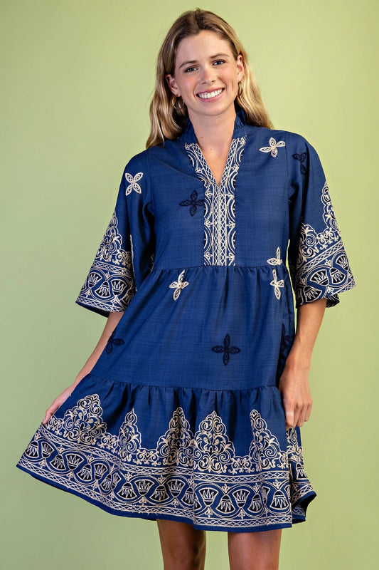 Charming Embroidered Dress