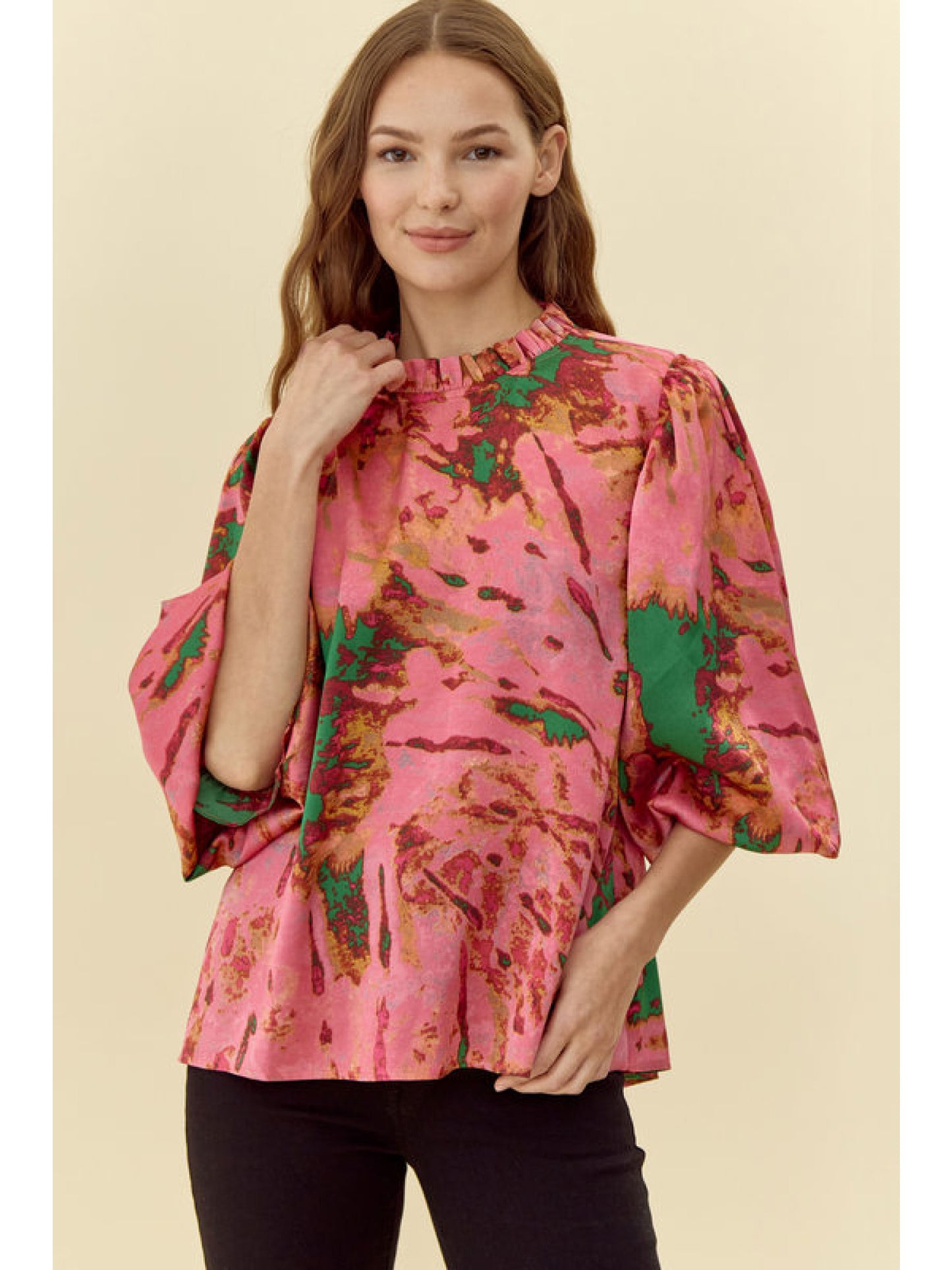 Feminine Abstract Top
