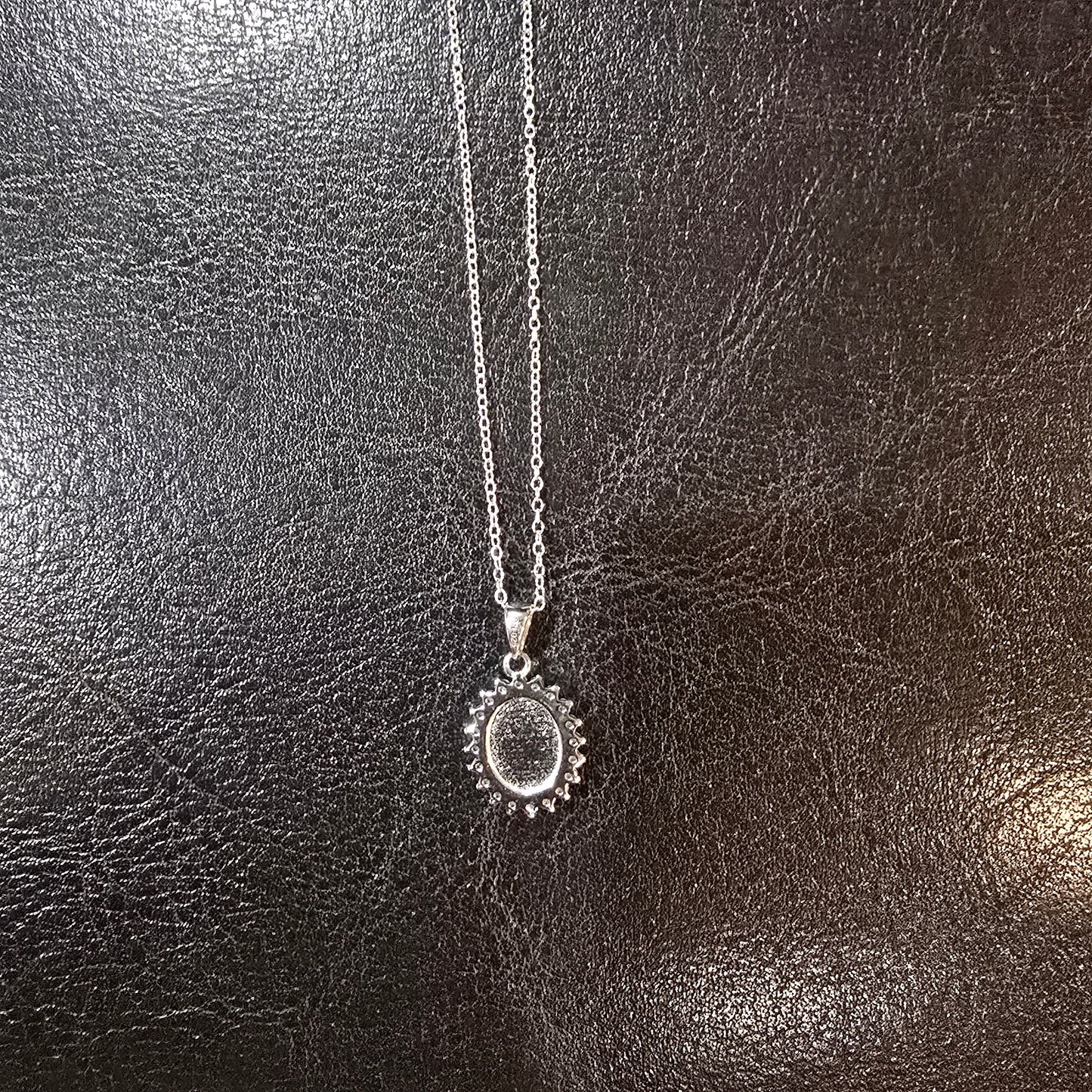 Sterling silver Virgen of Guadalupe CZ accents Pendant