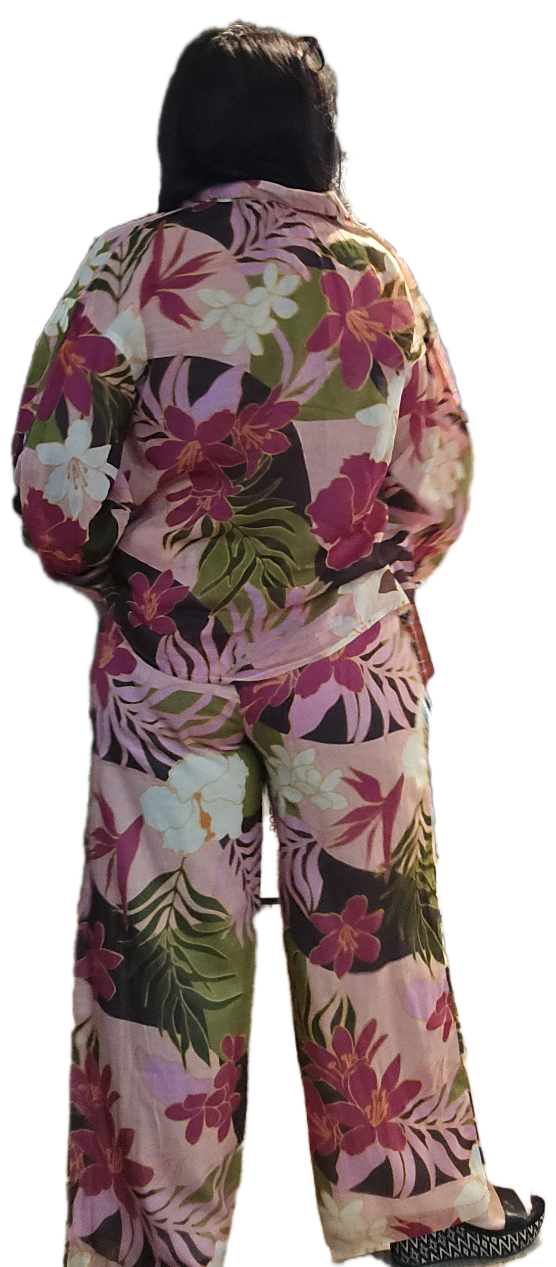 Lightweight floral pants