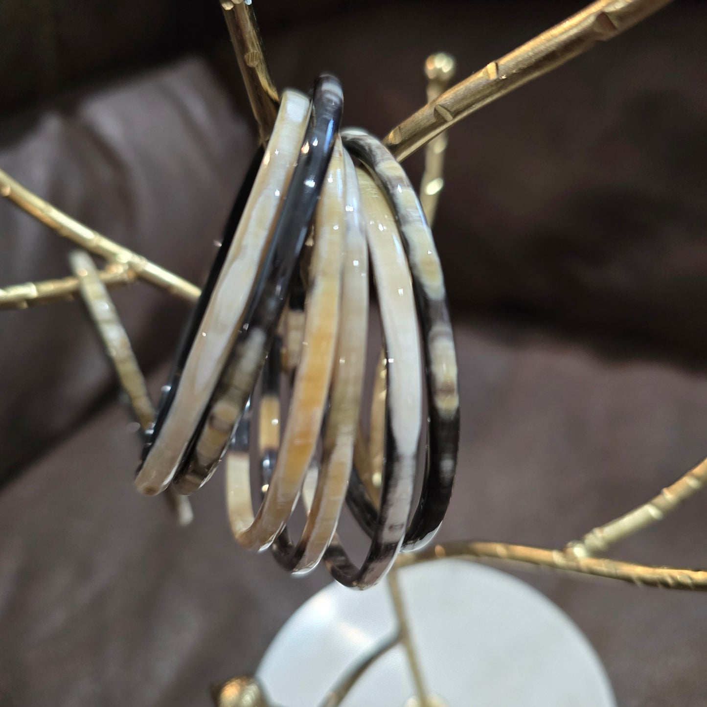 Buffalo Horn Slip on bracelets