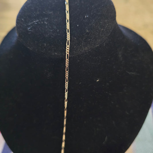 Sterling silver figaro chain 2mm 18 inches