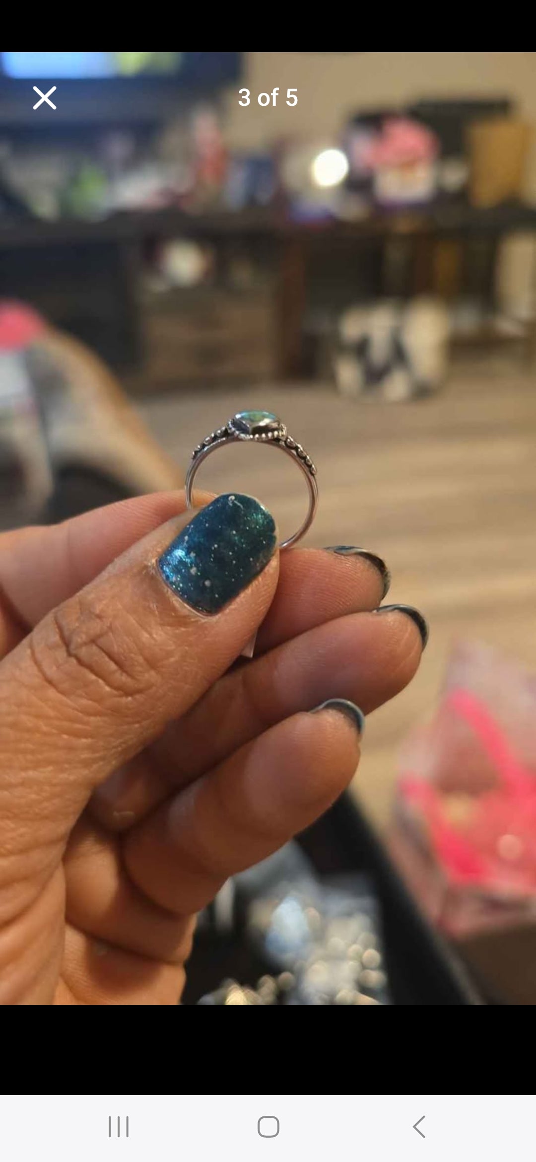 Sterling silver Turquoise Heart ring