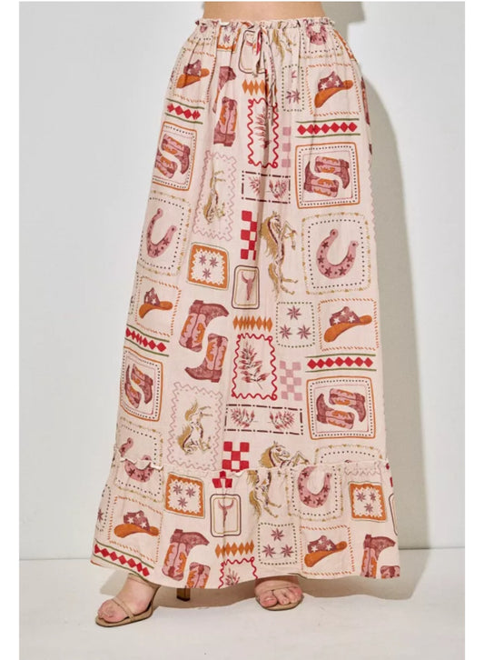 Western Maxi Skirt