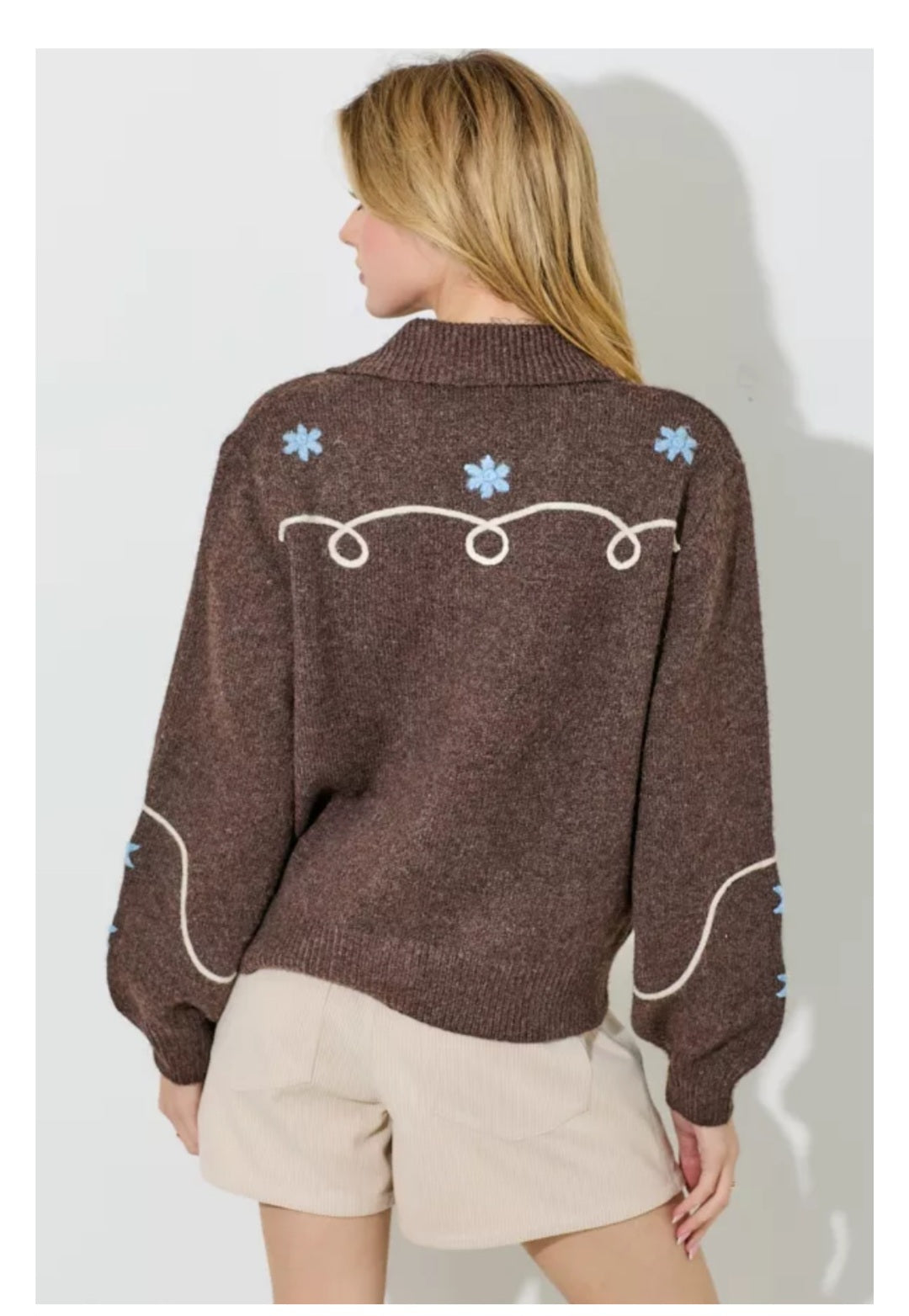 Western Embroidery Sweater