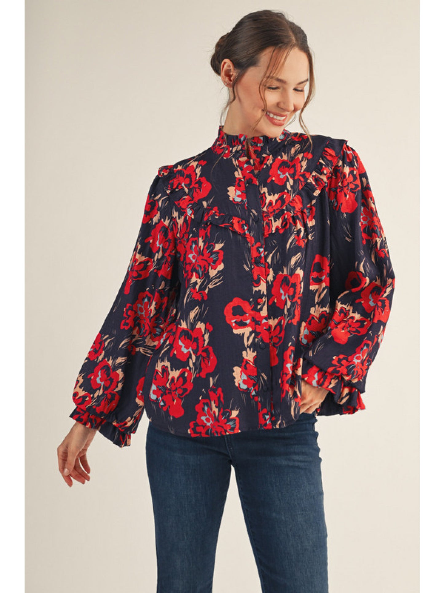 Floral Feminine Top