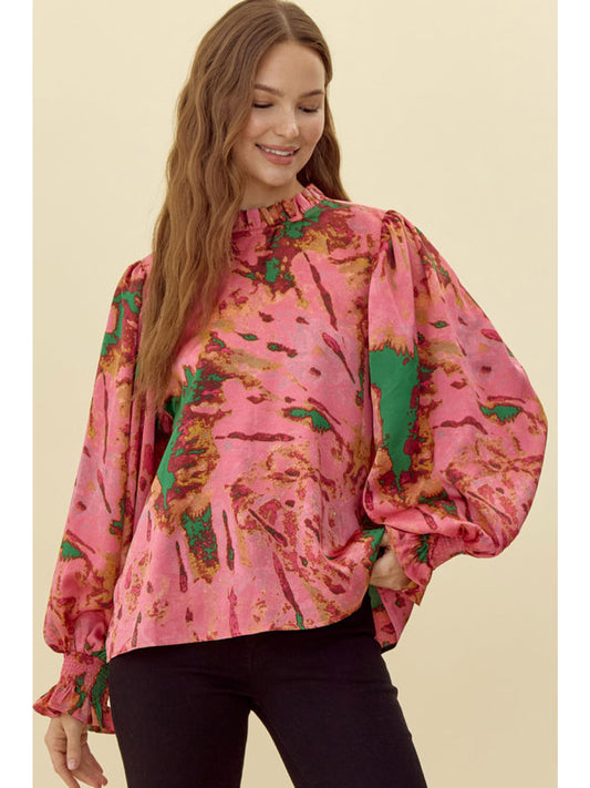 Feminine Abstract Top