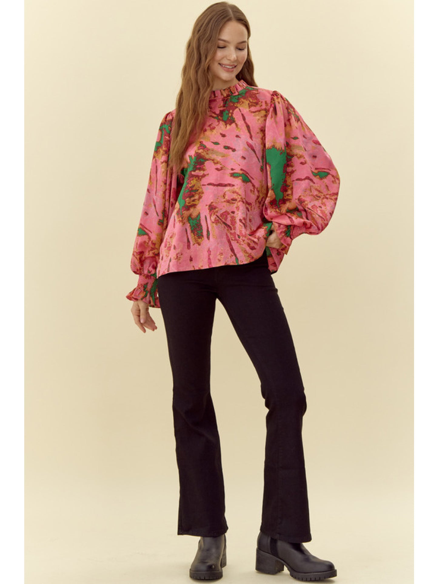 Feminine Abstract Top