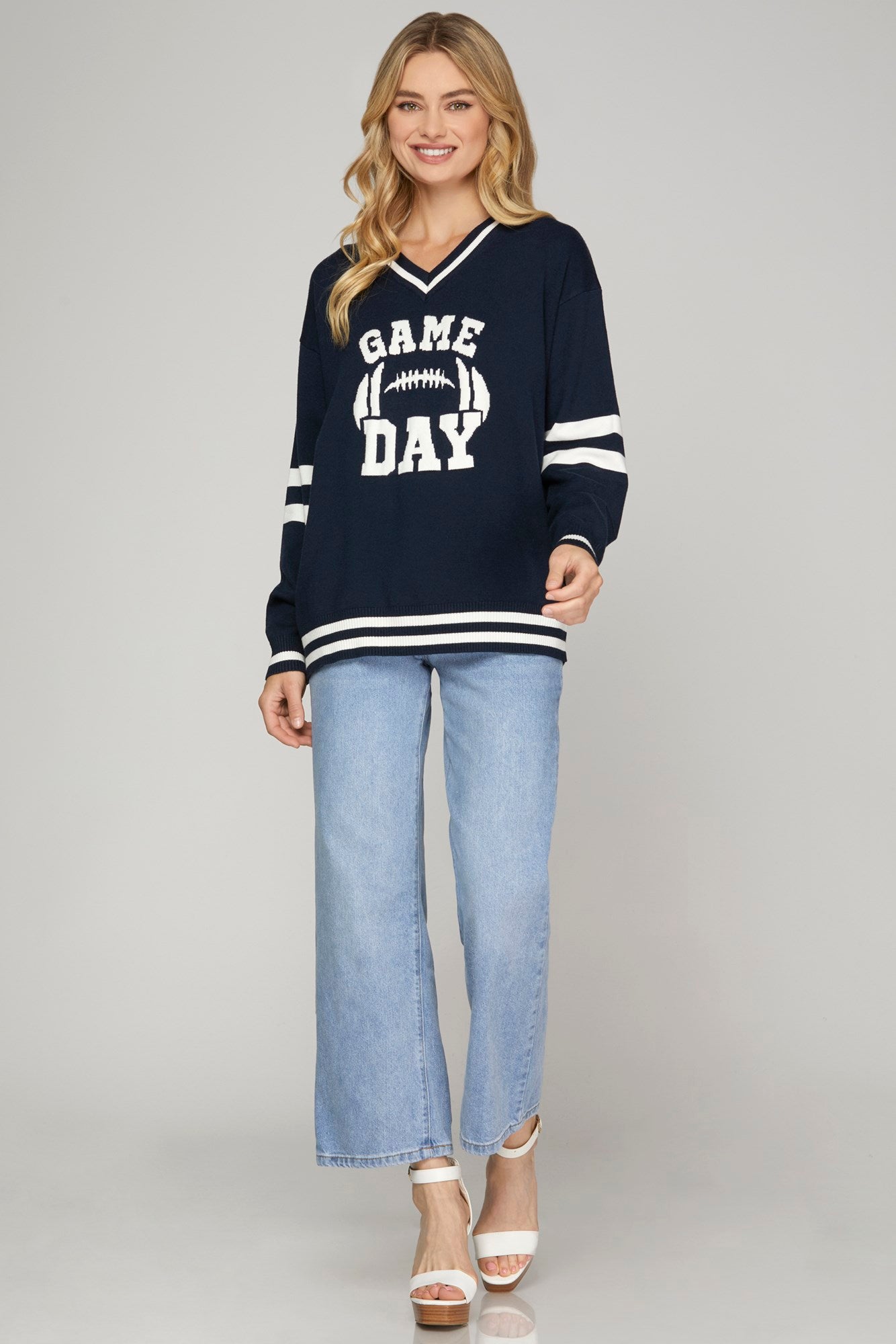 Game Day Navy Sweater