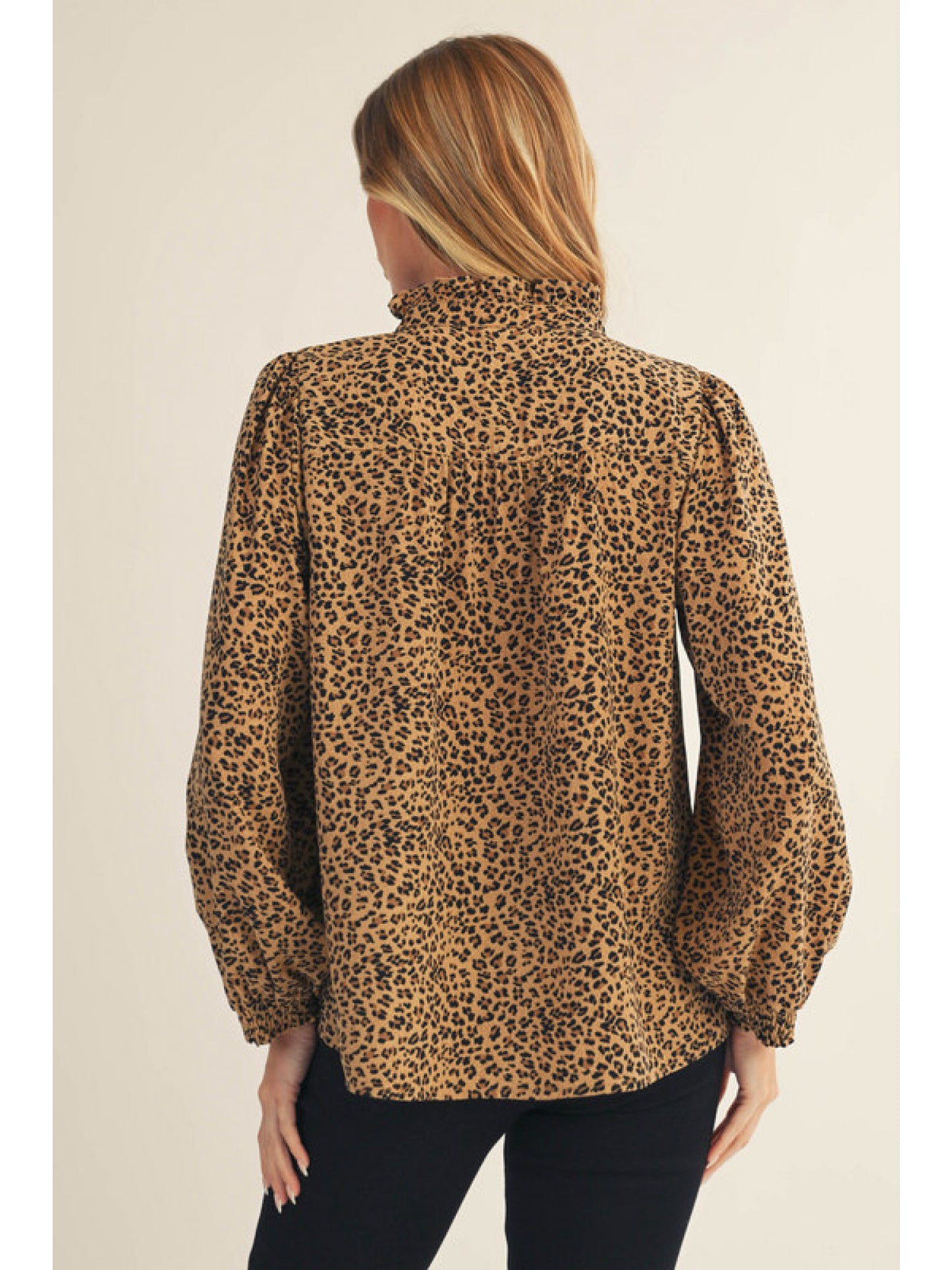 Leopard Top in Taupe