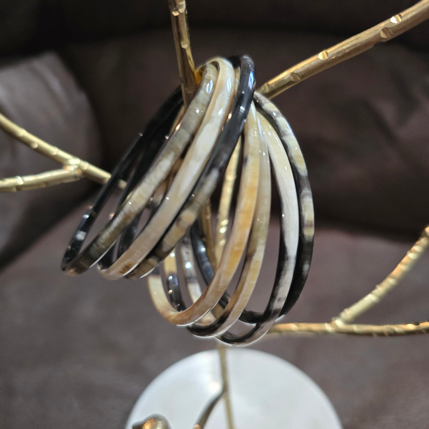 Buffalo Horn Slip on bracelets