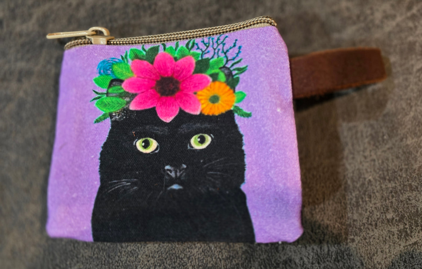 Cute Kitty Coin Pouch 3x4