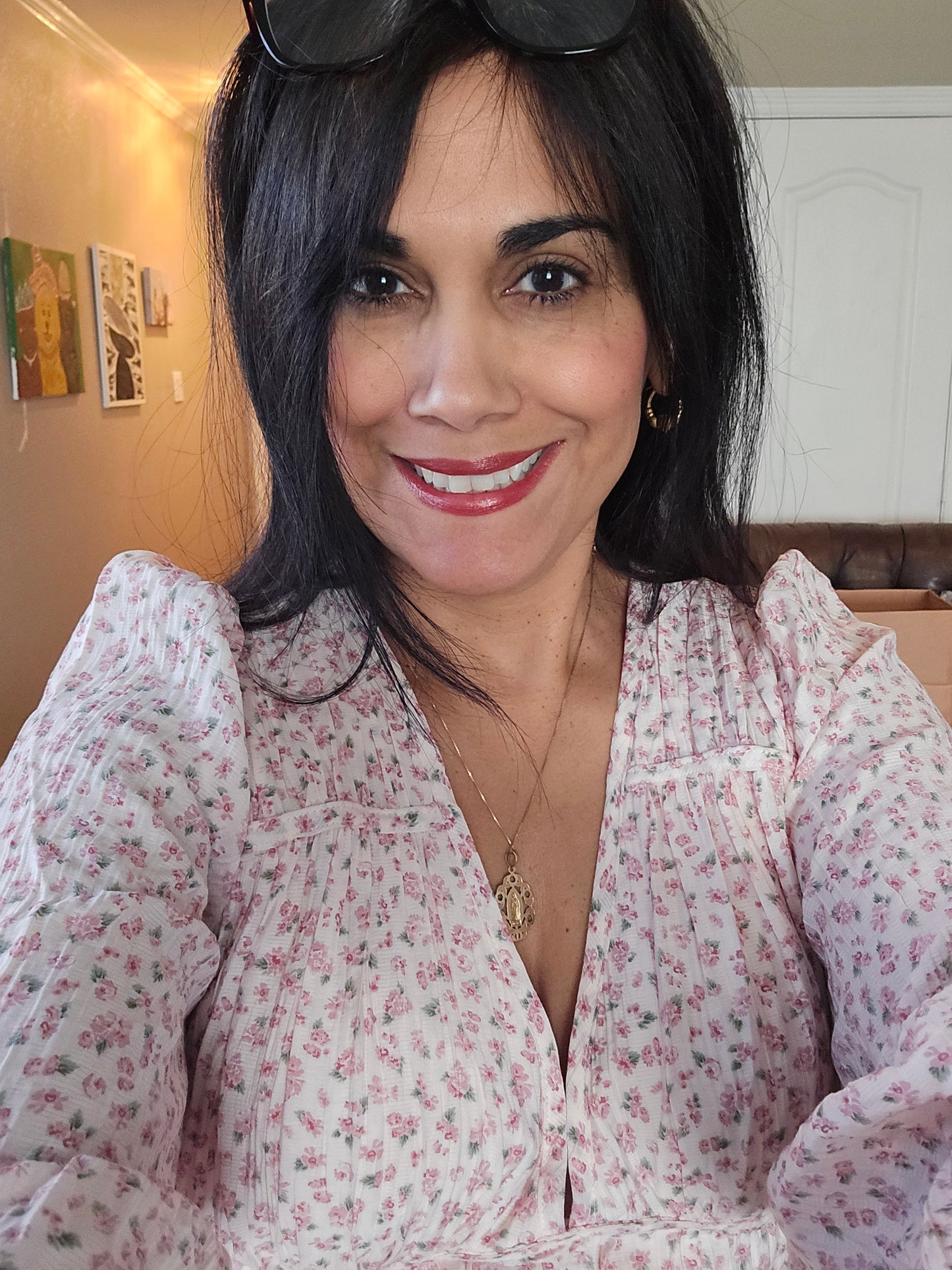 Empire waist floral dress